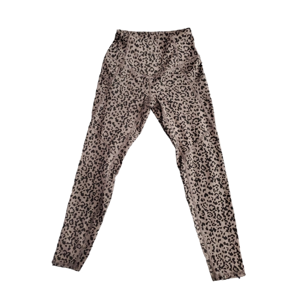 EVOLUTION AND CREATION Leopard Print Gray And Black Leggings